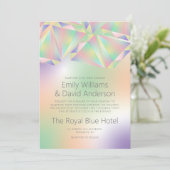 Iriserende zachte pastel Pareltjes geïnspireerd br Kaart (Staand voorkant)