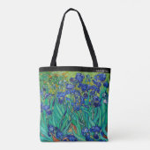 Irises (1889) by Van Gogh – Custom Text Tote Bag (Achterkant)