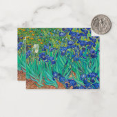 Irises, 1889 by Vincent van Gogh Notitiekaartje (Voorkant / Achterkant in situ)