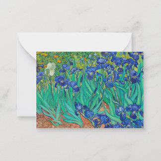 Irises, 1889 by Vincent van Gogh Notitiekaartje