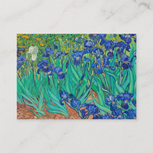 Irises, 1889 by Vincent van Gogh Visitekaartje (Voorkant)