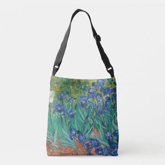 Irises, 1889 crossbody tas (Achterkant)