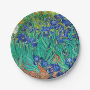 Irises, 1889 door Vincent van Gogh Papieren Bordje