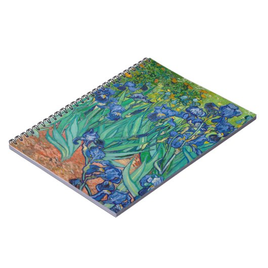 Irises, 1889 notitieboek (Linkerzijde)