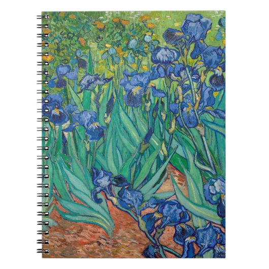 Irises, 1889 notitieboek (Voorkant)