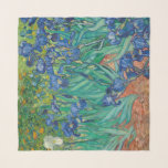 Irises, 1889 sjaal<br><div class="desc">Irises is een van de schilderijen van de Nederlandse kunstenaar Vincent van Gogh. In mei 1889 begon hij Irises te schilderen binnen een week nadat hij het asiel in Saint-Paul-de-Mausole in Saint-Rémy-de-Provence, Frankrijk, had binnengebracht. Tijdens zijn verblijf creëerde hij bijna 130 schilderijen. Onder hen waren de beroemde De Sterrennacht en...</div>
