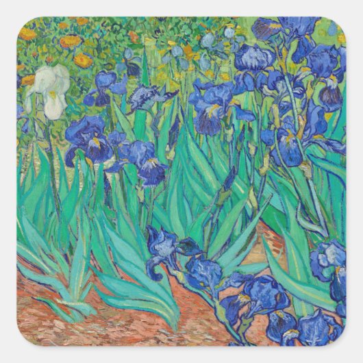 "IRISES 1889" VAN VINCENT Van Gogh STICKER (Voorkant)