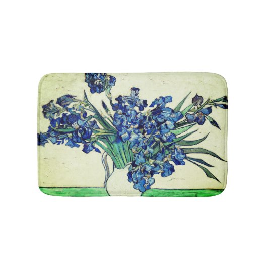  Irises (1890) van Vincent Van Gogh   Badmat (Voorkant)