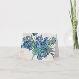 Irises (1890) van Vincent Van Gogh. Bedankkaart