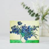 Irises (1890) van Vincent Van Gogh Briefkaart (Staand voorkant)
