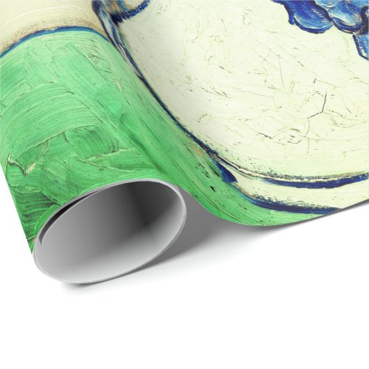 Irises (1890) van Vincent Van Gogh Cadeaupapier (Rol Hoek)