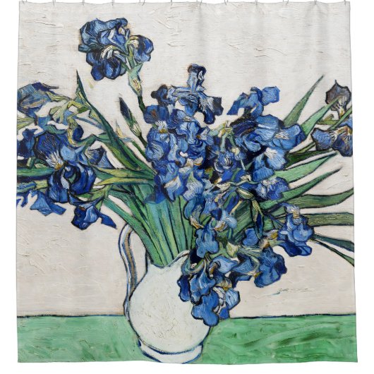 Irises (1890) van Vincent Van Gogh Douchegordijn (Voorkant)