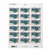 Irises, 1890, van Vincent van Gogh Etiket (Full Sheet)