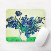  Irises (1890) van Vincent Van Gogh Muismat (Met muis)