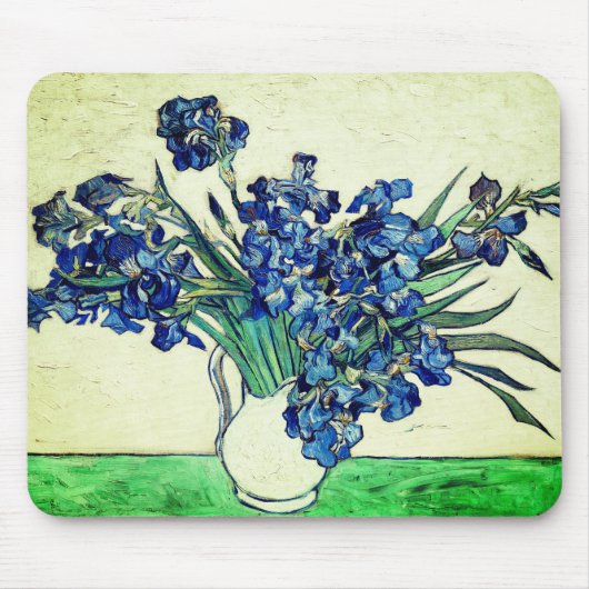  Irises (1890) van Vincent Van Gogh Muismat (Voorkant)
