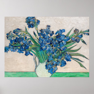 Irises, 1890, van Vincent van Gogh Poster