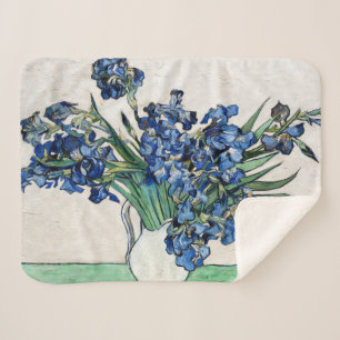 Irises (1890) van Vincent Van Gogh Sherpa Deken