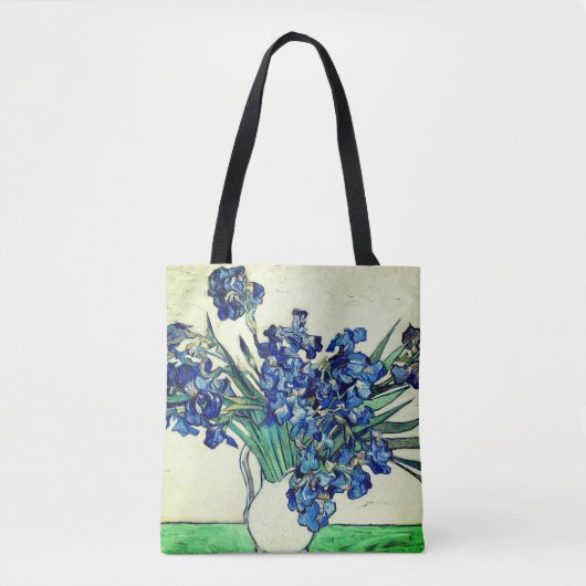 Irises (1890) van Vincent Van Gogh Tote Bag (Voorkant)