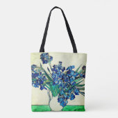 Irises (1890) van Vincent Van Gogh Tote Bag (Achterkant)