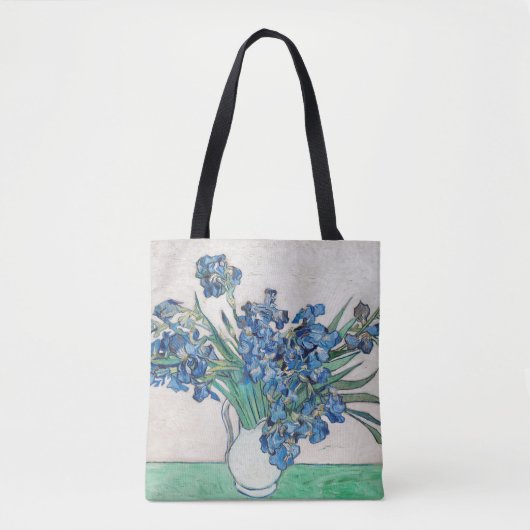 Irises (1890) van Vincent Van Gogh Tote Bag (Voorkant)