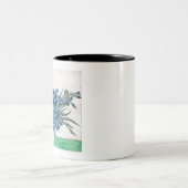 Irises (1890) van Vincent Van Gogh. Tweekleurige Koffiemok (Center)