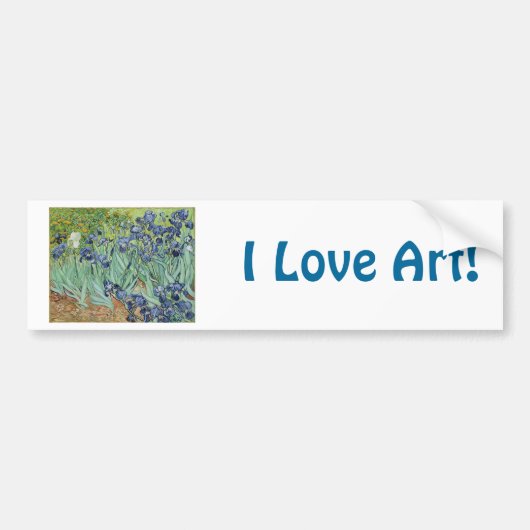 Irises 2 van Vincent Van Gogh Bumpersticker (Voorkant)