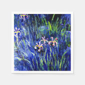 Irises, beroemd bloemschilderij van Claude Monet Servet (Voorkant)