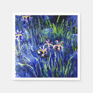 Irises, beroemd bloemschilderij van Claude Monet Servet