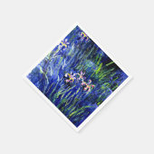 Irises, beroemd bloemschilderij van Claude Monet Servet (Hoek)