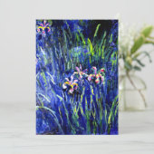 Irises, beroemd schilderij van Claude Monet, Kaart (Staand voorkant)