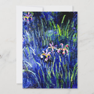 Irises, beroemd schilderij van Claude Monet, Kaart