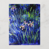 Irises, beroemd schilderij van Monet, Briefkaart (Voorkant)