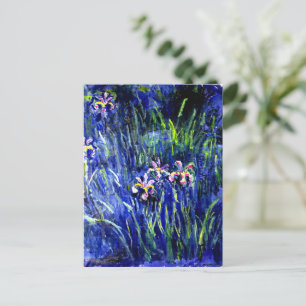 Irises, beroemd schilderij van Monet, Briefkaart