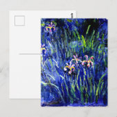 Irises, beroemd schilderij van Monet, Briefkaart (Voorkant / Achterkant)