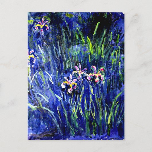 Irises, beroemd schilderij van Monet, Briefkaart (Voorkant)