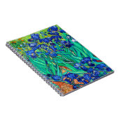 Irises Botanical Art Vincent Van Gogh spiral Notitieboek (Rechterzijde)