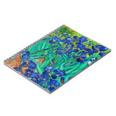 Irises Botanical Art Vincent Van Gogh spiral Notitieboek (Linkerzijde)