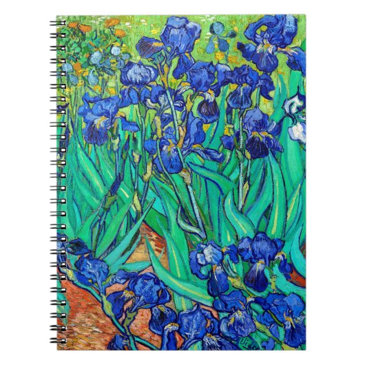 Irises Botanical Art Vincent Van Gogh spiral Notitieboek (Voorkant)