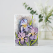 Irises Briefkaart (Staand voorkant)