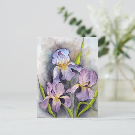 Irises Briefkaart (Staand voorkant)