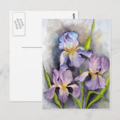 Irises Briefkaart (Voorkant / Achterkant)