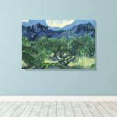 Irises by Van Gogh Wrapped Canvas (Insitu (Houten vloer))