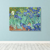 Irises by Van Gogh Wrapped Canvas (Insitu (Houten vloer))