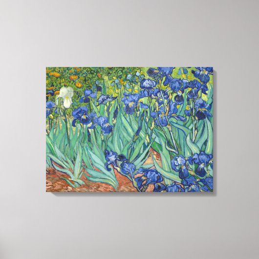 Irises by Van Gogh Wrapped Canvas (Voorkant)