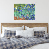 Irises by Van Gogh Wrapped Canvas Afdruk (Insitu (Slaapkamer))