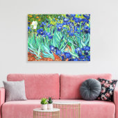 Irises by Vincent Van Gogh Canvas Afdruk (Insitu (Woonkamer))