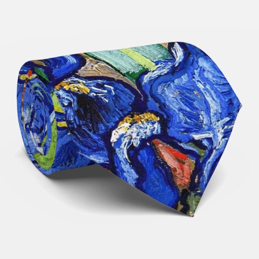 Irises by Vincent Van Gogh Stropdas (Opgerold)