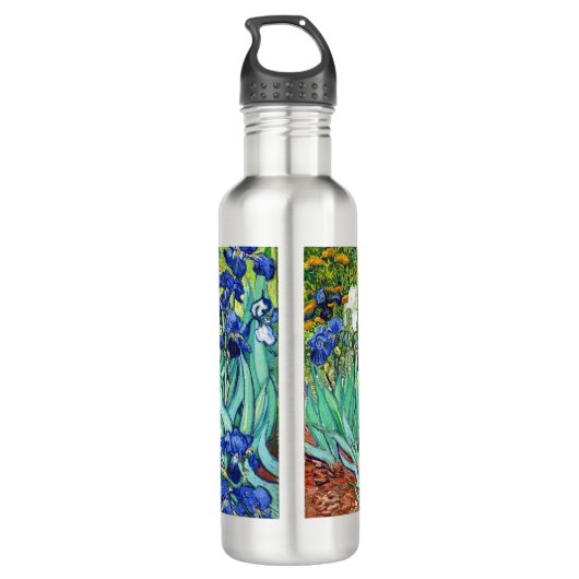 Irises by Vincent Van Gogh Waterfles (Achterkant)
