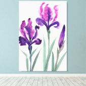 Irises Canvas Afdruk (Insitu (Houten vloer))