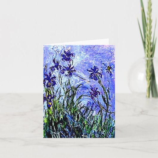 Irises Claude Monet Notecard Kaart (Voorkant)